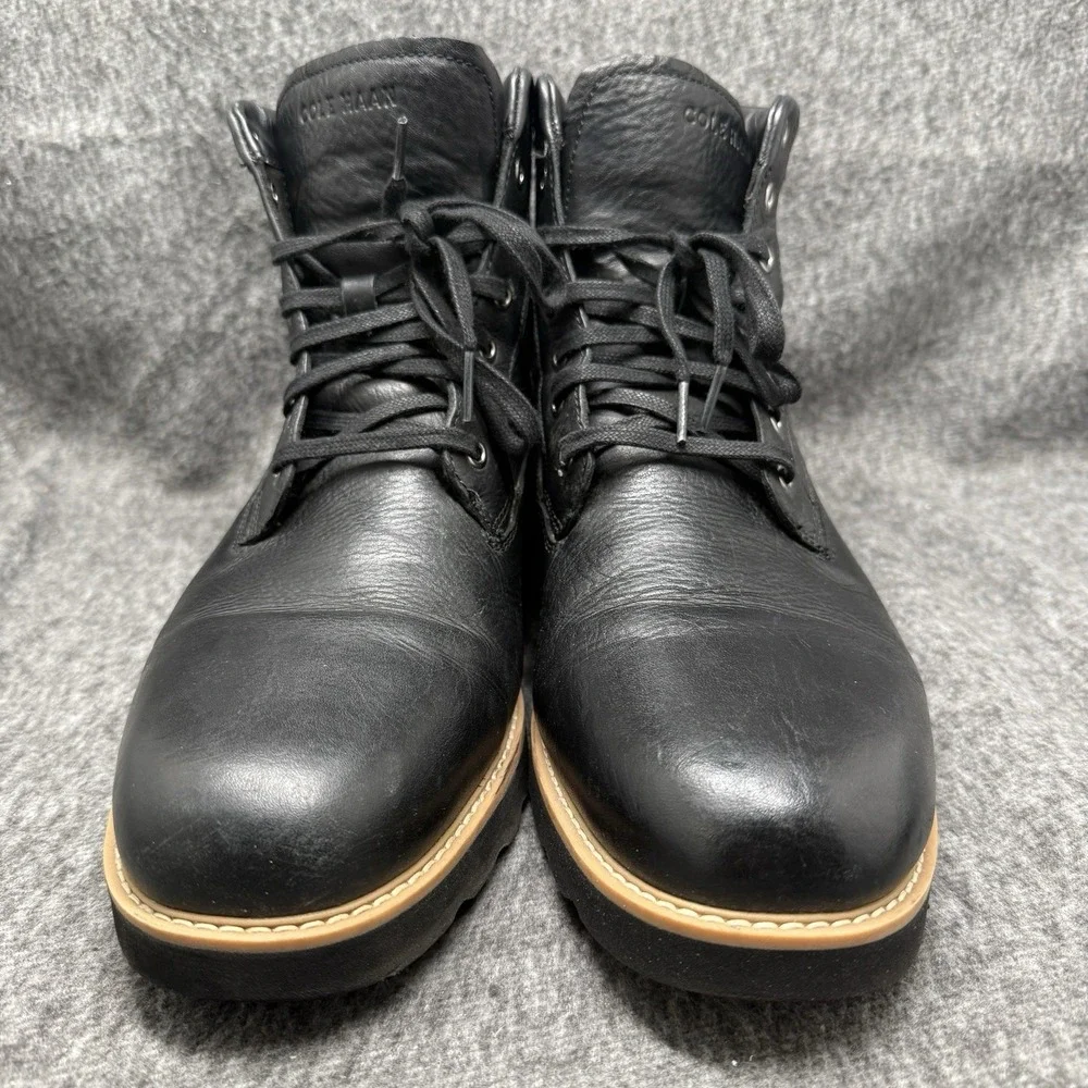 Cole Haan Nantucket Rugged Boot C28267 Mens Size 13 Black Leather Zerogrand Used